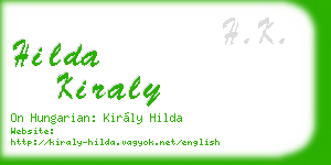 hilda kiraly business card